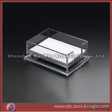 Acrylic transparent menu/note pad holder which very popular in  or office